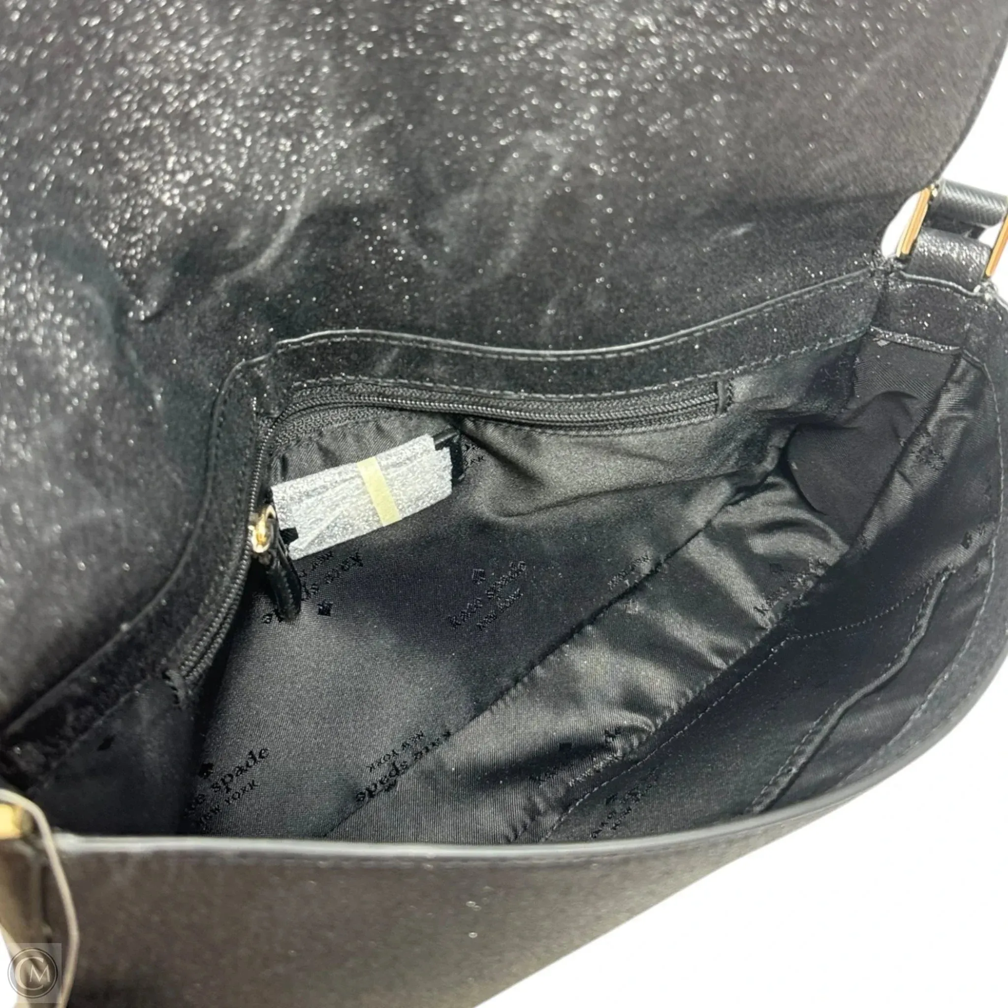 Glitter Flap Shoulder Handbag Designer By Kate Spade, Size: Medium kate spade