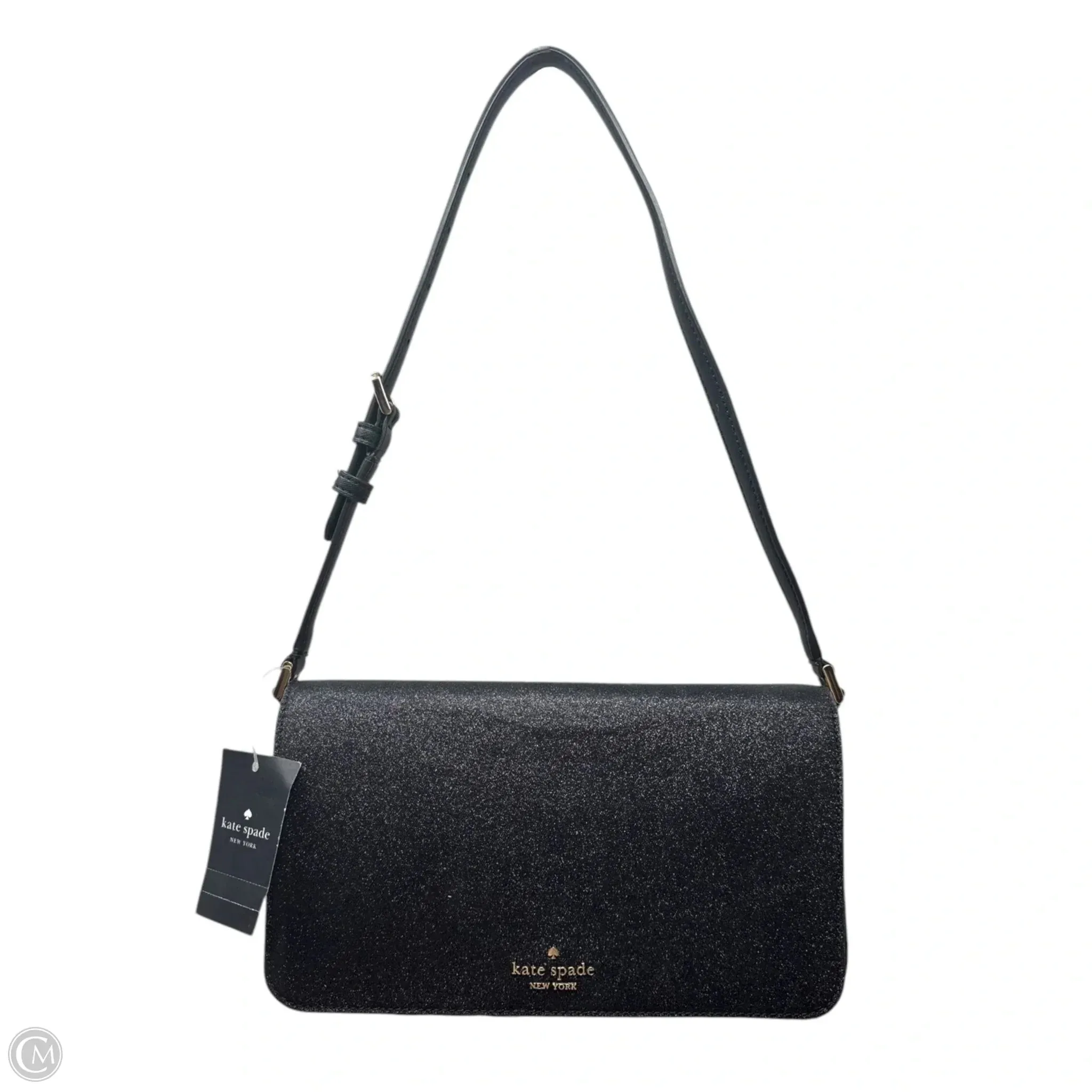 Glitter Flap Shoulder Handbag Designer By Kate Spade, Size: Medium kate spade