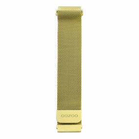 Gold OOZOO metal mesh bracelet with gold clasp