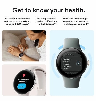GOOGLE PIXEL WATCH 2 SILVER/PORCELAIN