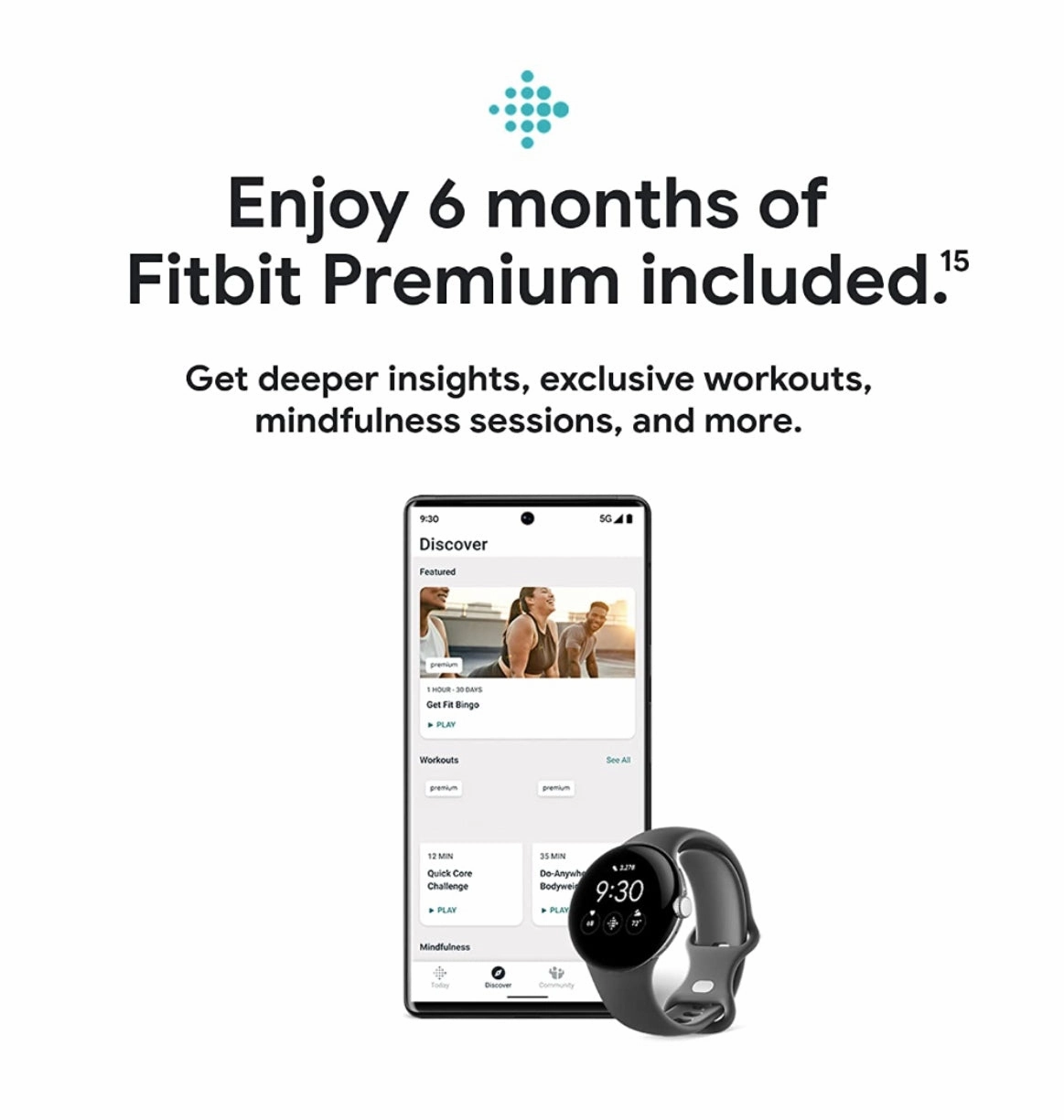 GOOGLE PIXEL WATCH SILVER/CHARCOAL