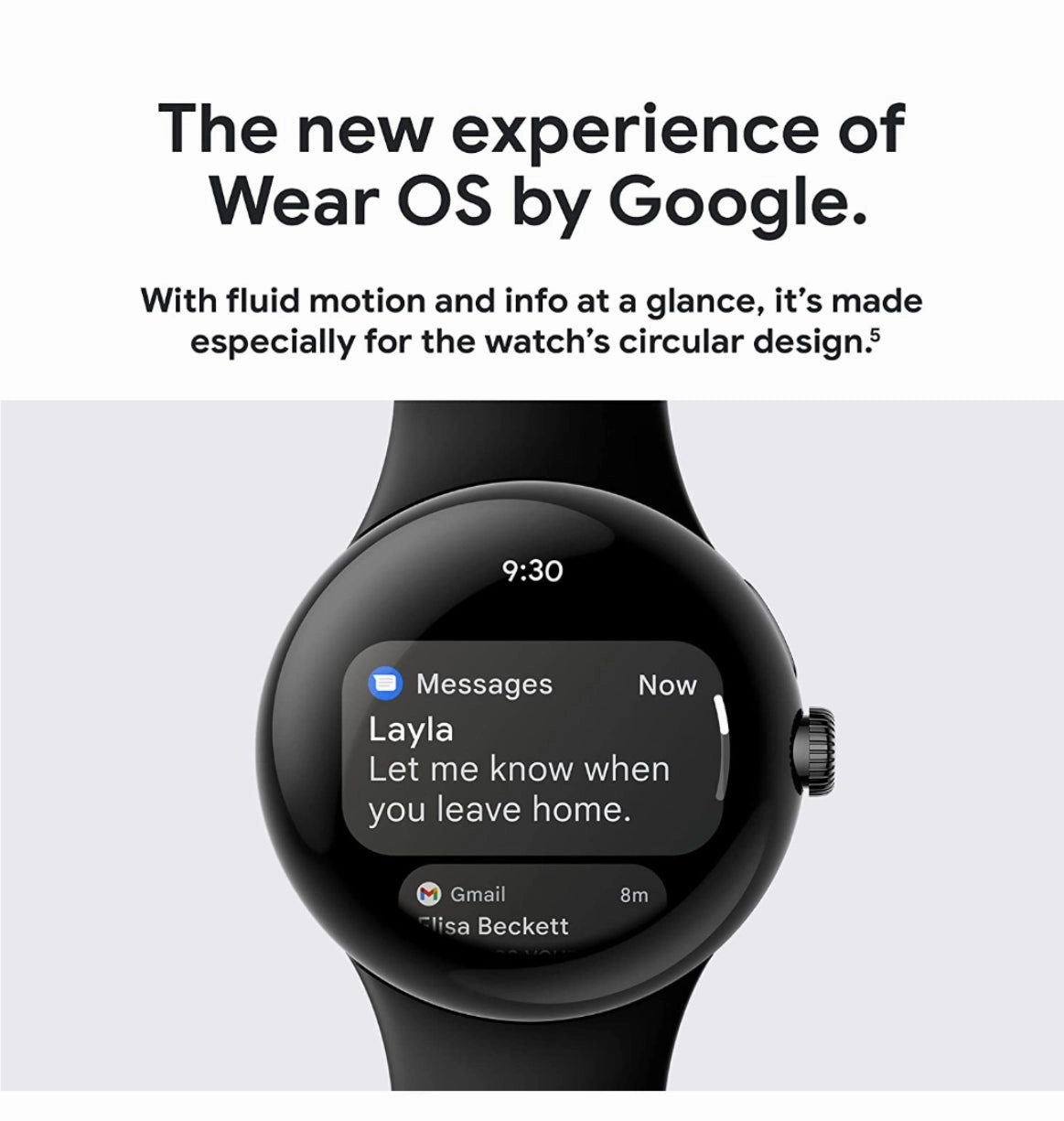 GOOGLE PIXEL WATCH SILVER/CHARCOAL