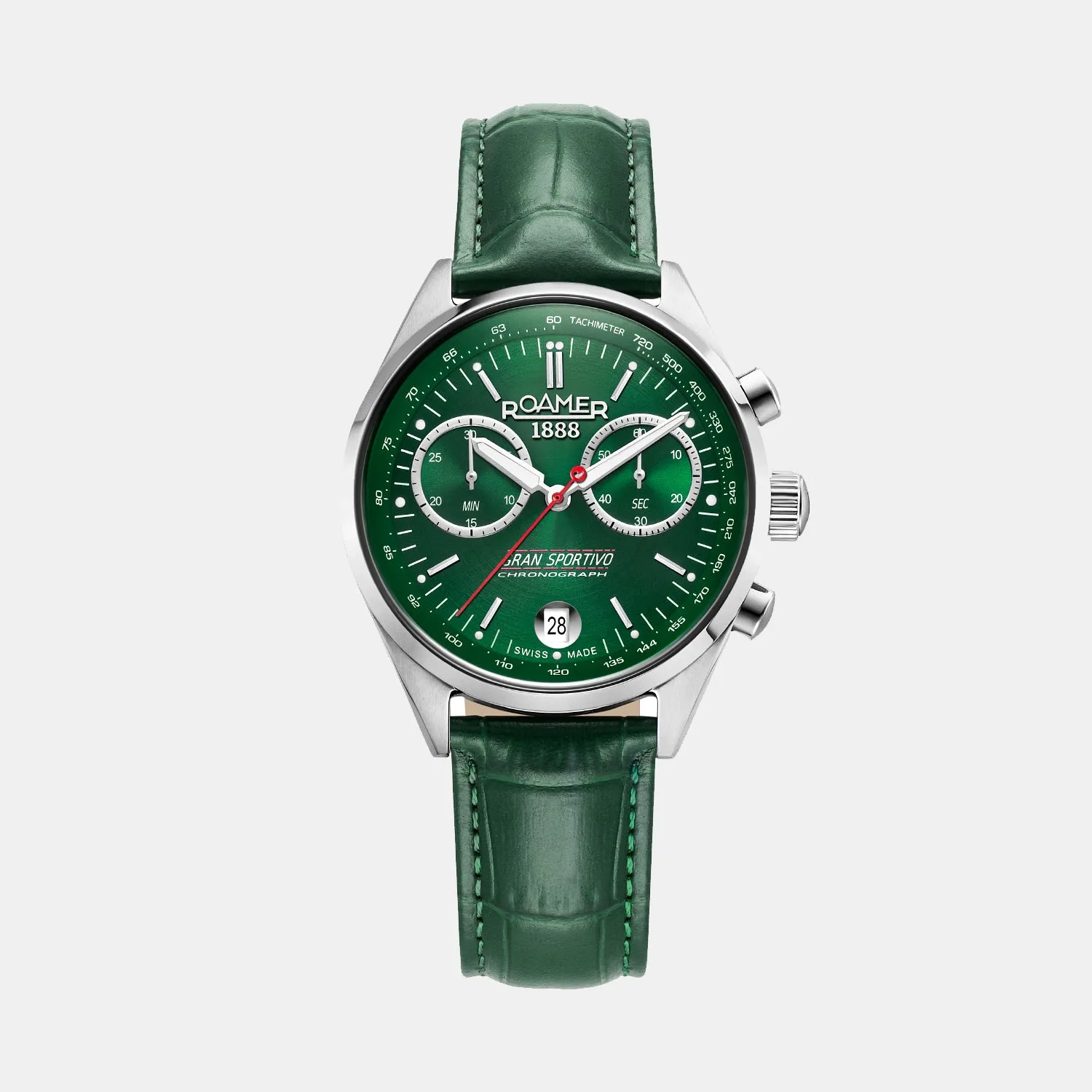 Gran Sportivo Men Quartz Green Sunray Dial Chronograph Stainless Steel Watch 978818 41 75 20