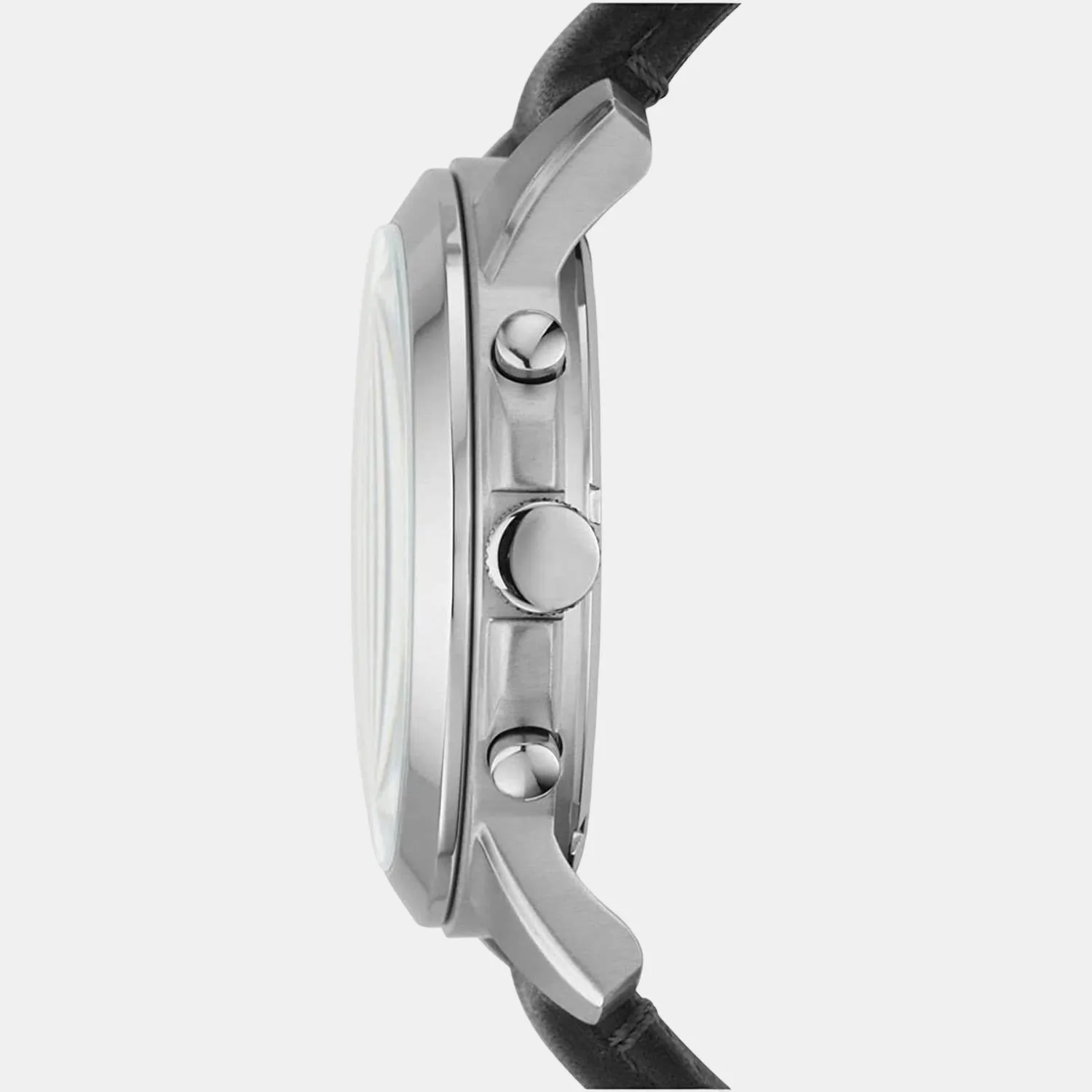 Grant Men Quartz Black Dial Chronograph Leather Watch FS4812