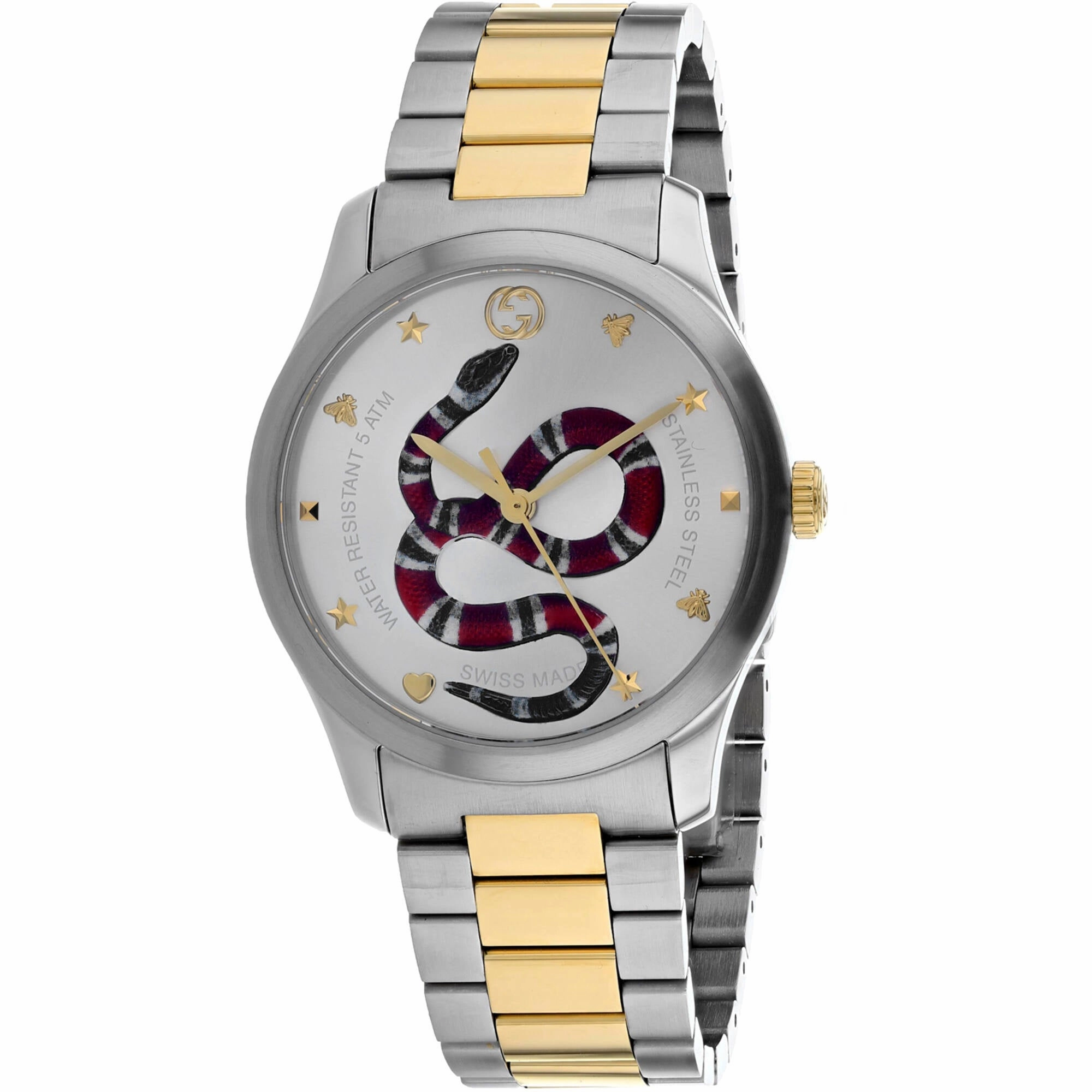 Gucci Unisex Watch - G-Timeless Quartz Silver Dial Two Tone Bracelet | YA1264075
