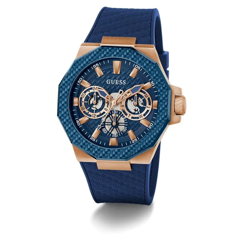 Guess Blue Rose Gold Watch