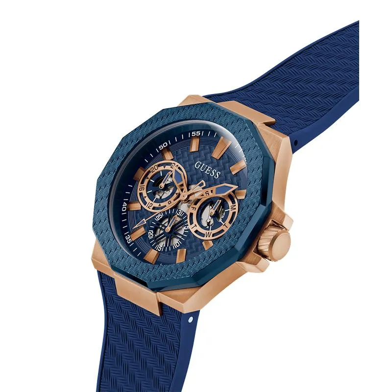 Guess Blue Rose Gold Watch