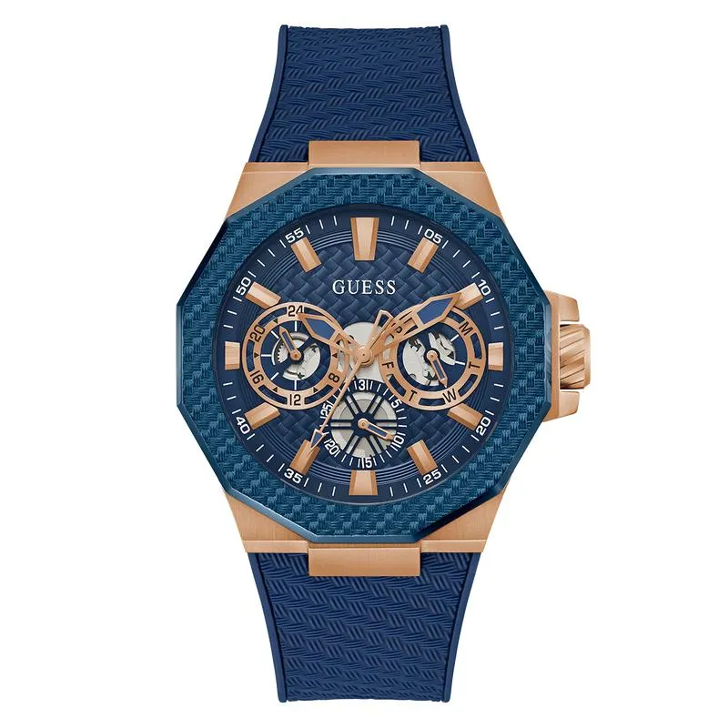 Guess Blue Rose Gold Watch