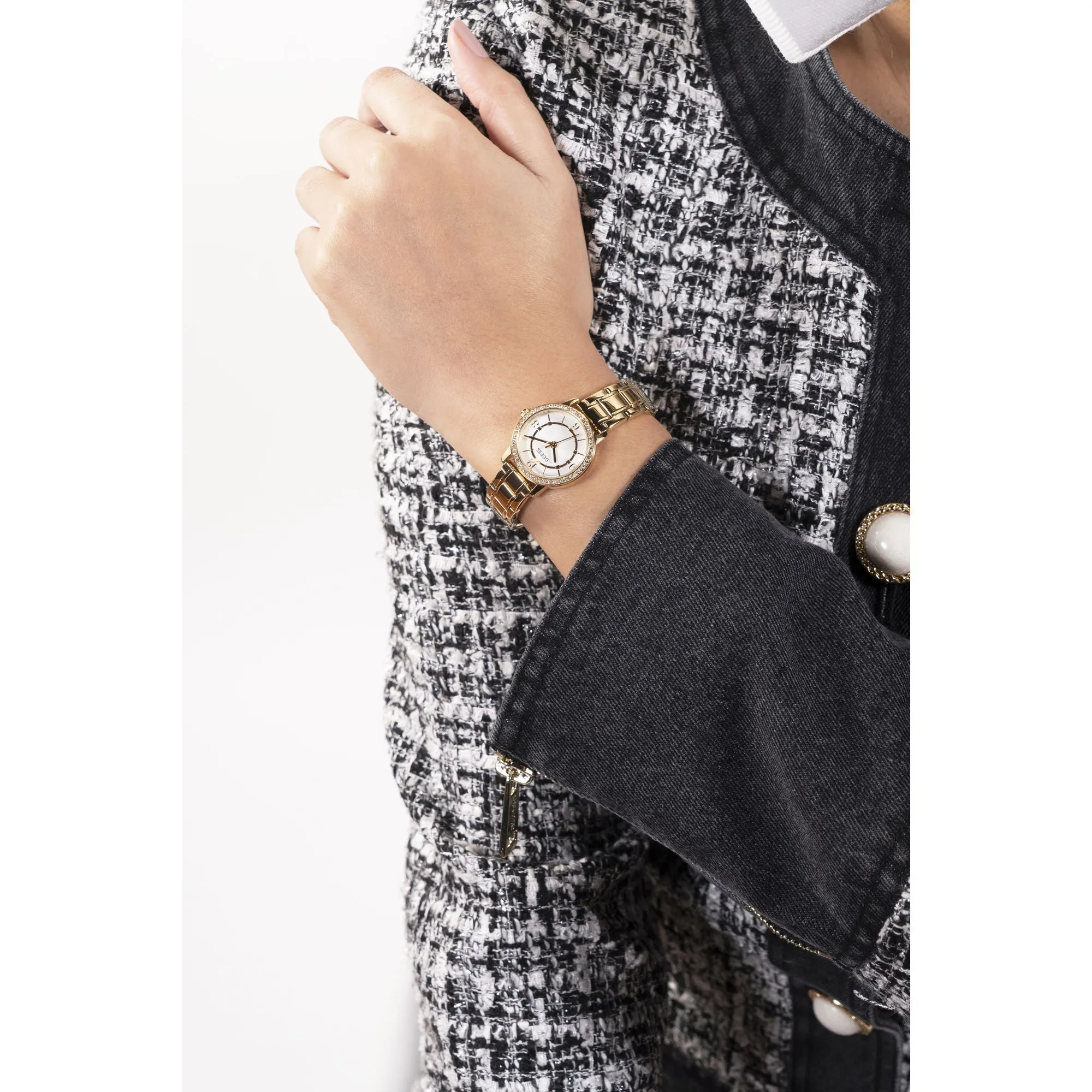 Guess Gold Melody Crystal Watch GW0468L2