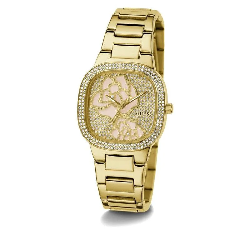 GUESS Ladies Gold Tone Analog Watch GW0544L2