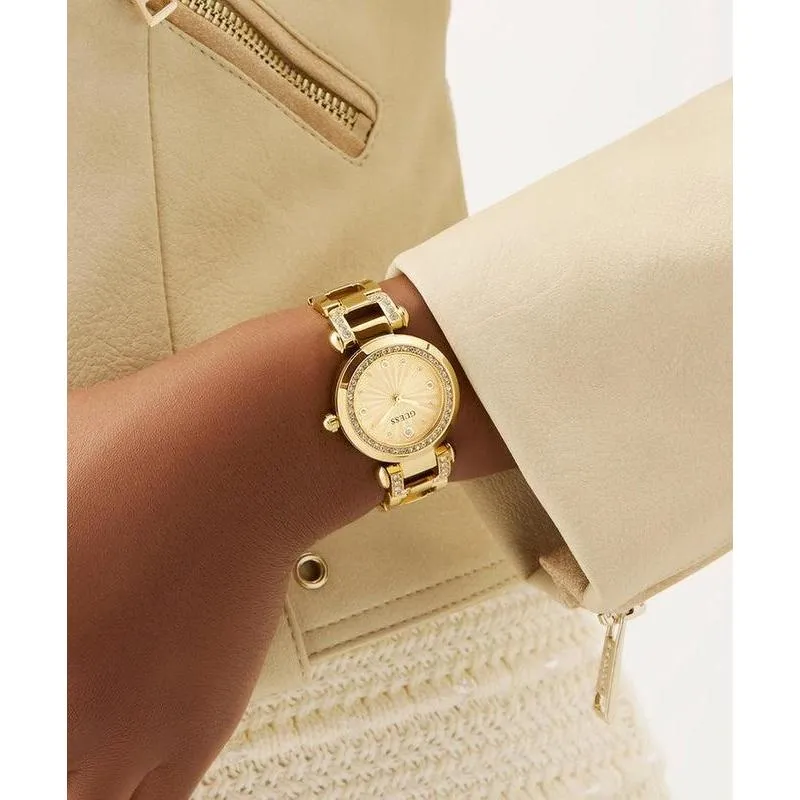Guess Ladies Gold Tone Analog Watch