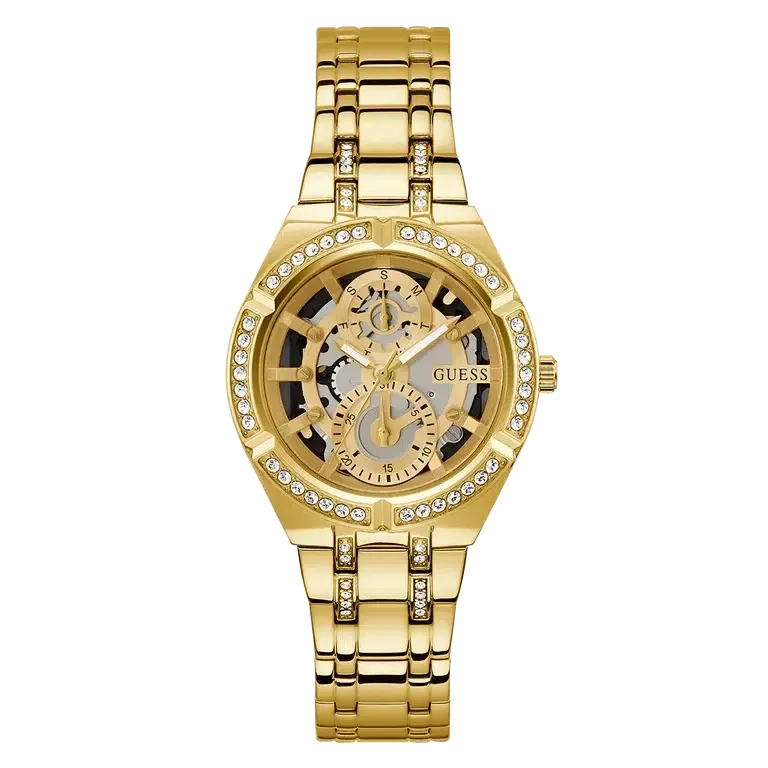 Guess Ladies Gold Tone Multi-function Watch GW0604L2