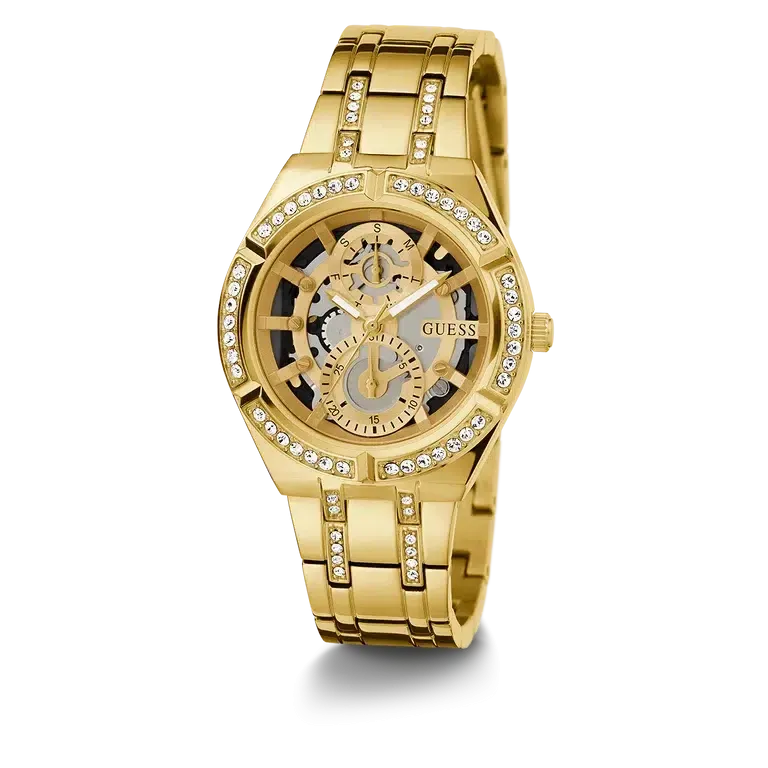 Guess Ladies Gold Tone Multi-function Watch GW0604L2