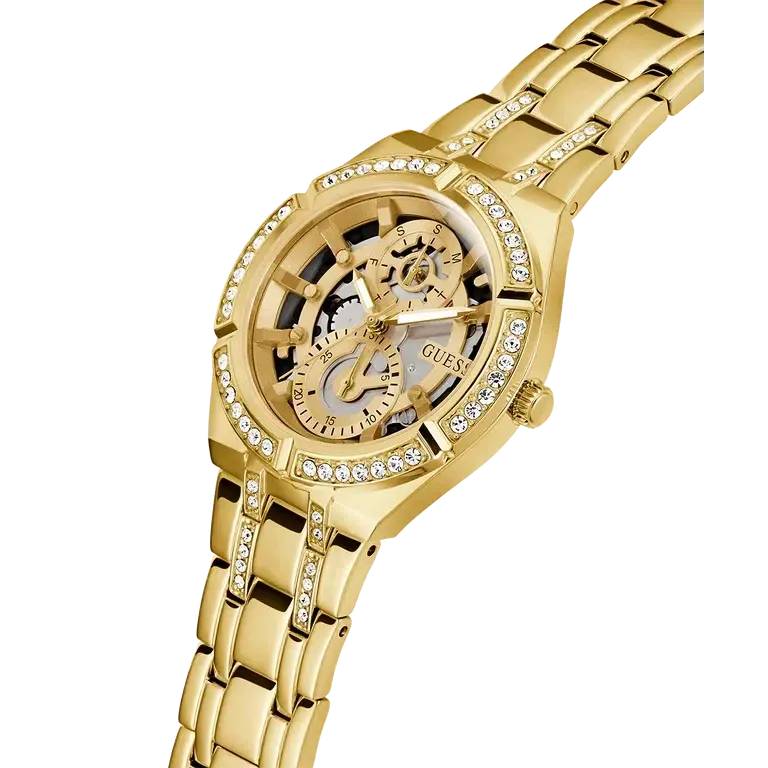 Guess Ladies Gold Tone Multi-function Watch GW0604L2