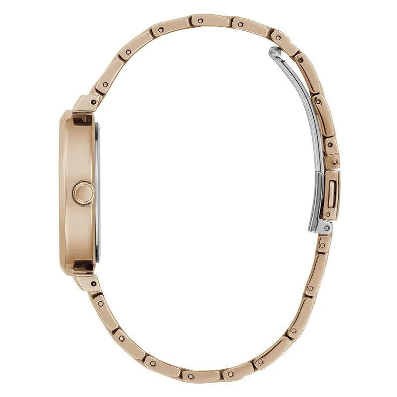 Guess Ladies Rose-Gold Tone Analog Watch GW0613L3
