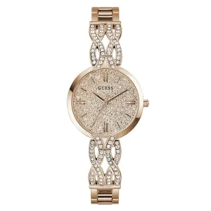 Guess Ladies Rose Gold Tone Analog Watch
