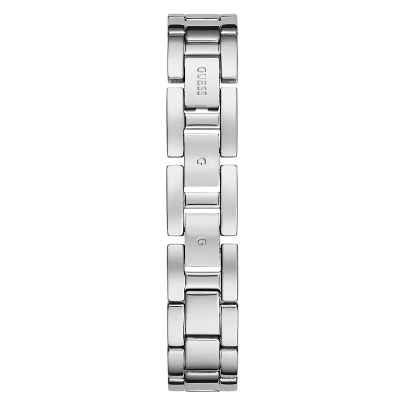 Guess Ladies Silver Tone Analog Gift Set