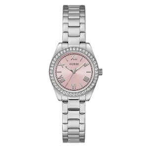 Guess Ladies Silver Tone Analog Watch