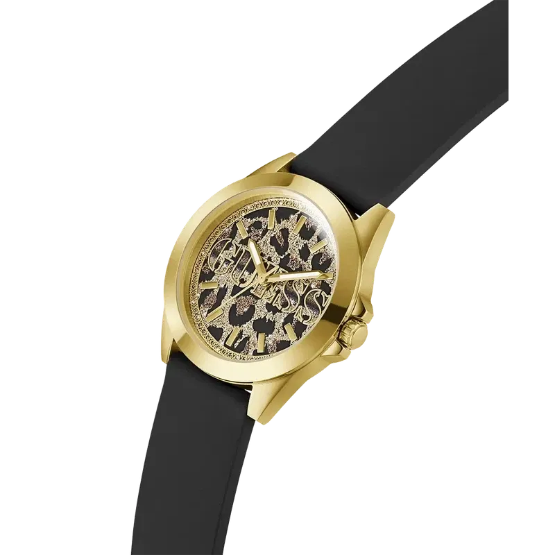 Guess Menagerie Animal Print Dial Analogue Watch
