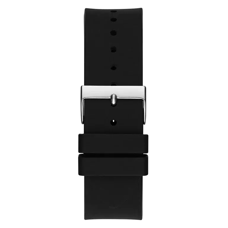 Guess Mens Black Silver Tone Multi-function Watch GW0537G1