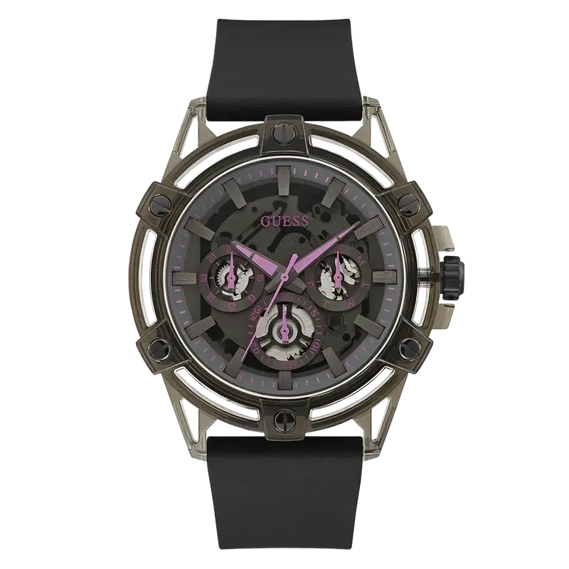 Guess Men's Sporting Pink Limited Edition Watch