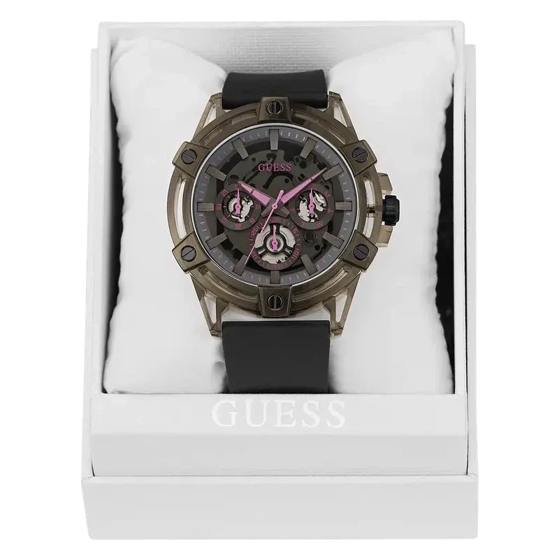 Guess Men's Sporting Pink Limited Edition Watch