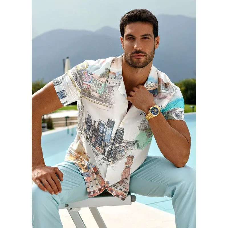 Guess Resistance Blue Dial Multifunction Watch