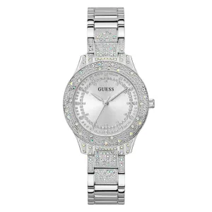 Guess Shooting Star Silver Dial Analogue Watch