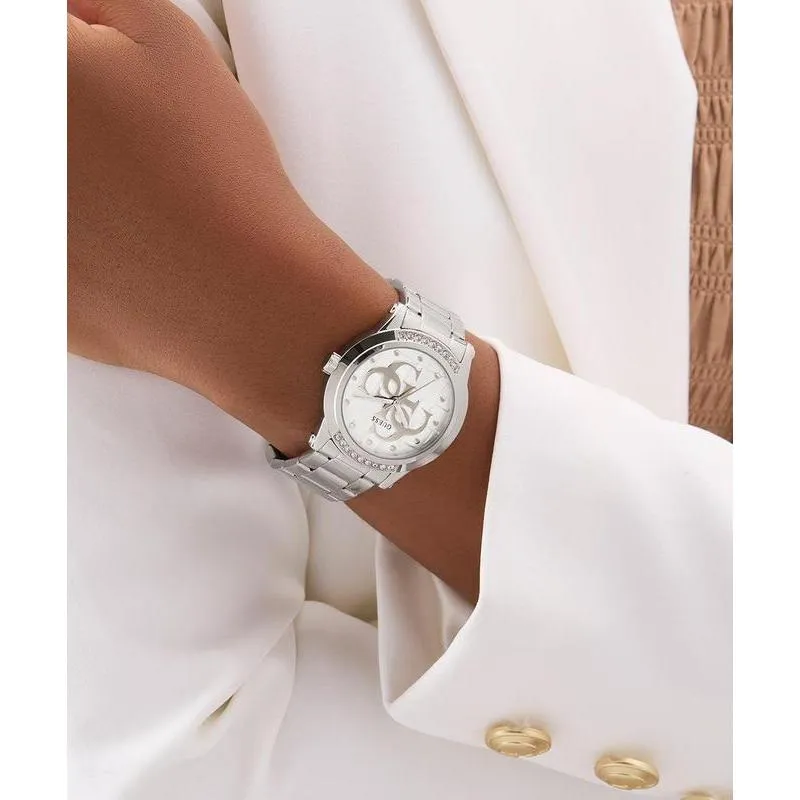 Guess Silver Tone Analog Watch