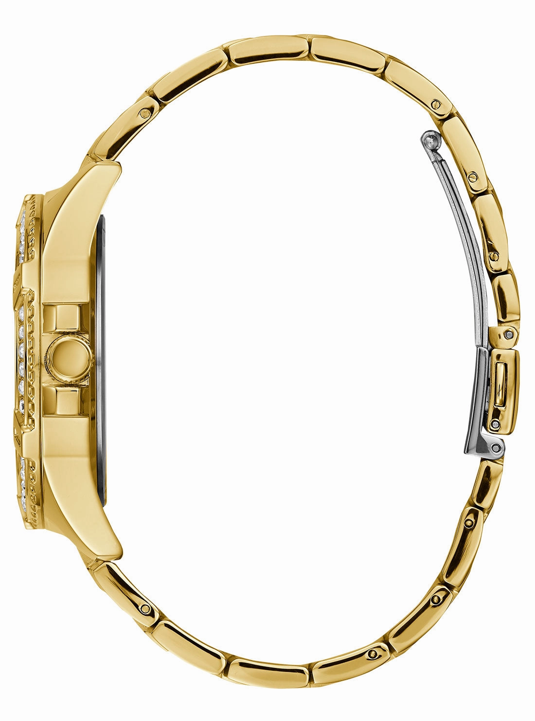 Guess Frontier Gold Dial Gold Tone Multi-function Watch W1156L2