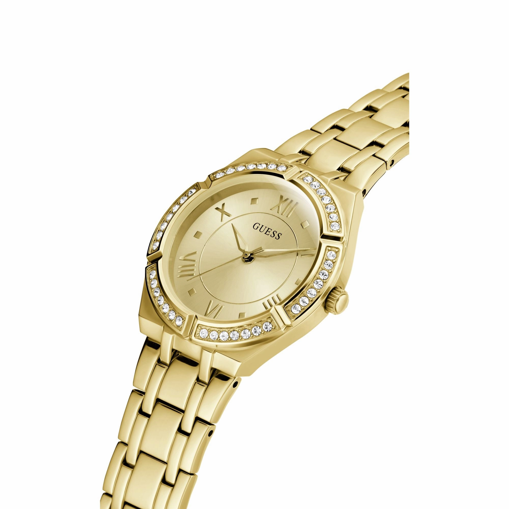 GUESS Gold Cosmo Crystal Watch GW0033L2