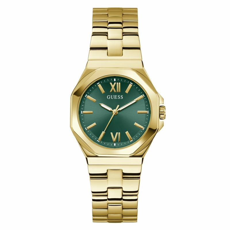Guess Ladies Gold Tone Analog Watch