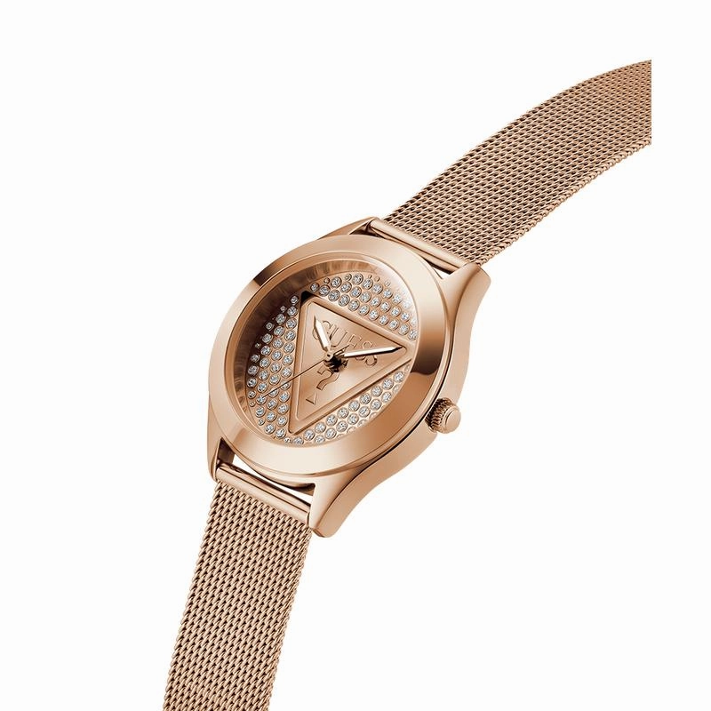 Guess Ladies Rose Gold Tone Analog Watch
