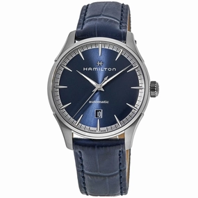 Hamilton Jazzmaster Auto Blue Dial Leather Strap Men's Watch H32475640