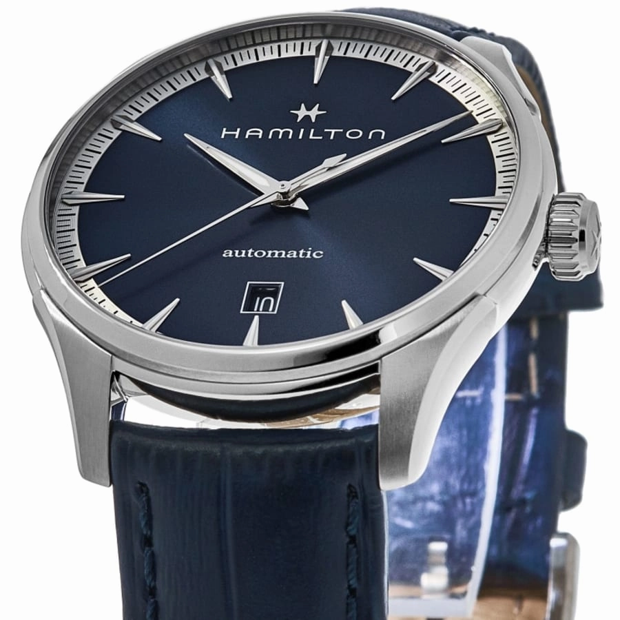 Hamilton Jazzmaster Auto Blue Dial Leather Strap Men's Watch H32475640