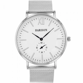 Harison Silver Tone Mesh Watch *Imitation Sub Dial