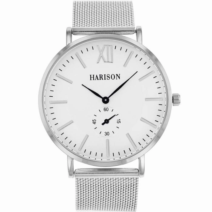 Harison Silver Tone Mesh Watch *Imitation Sub Dial
