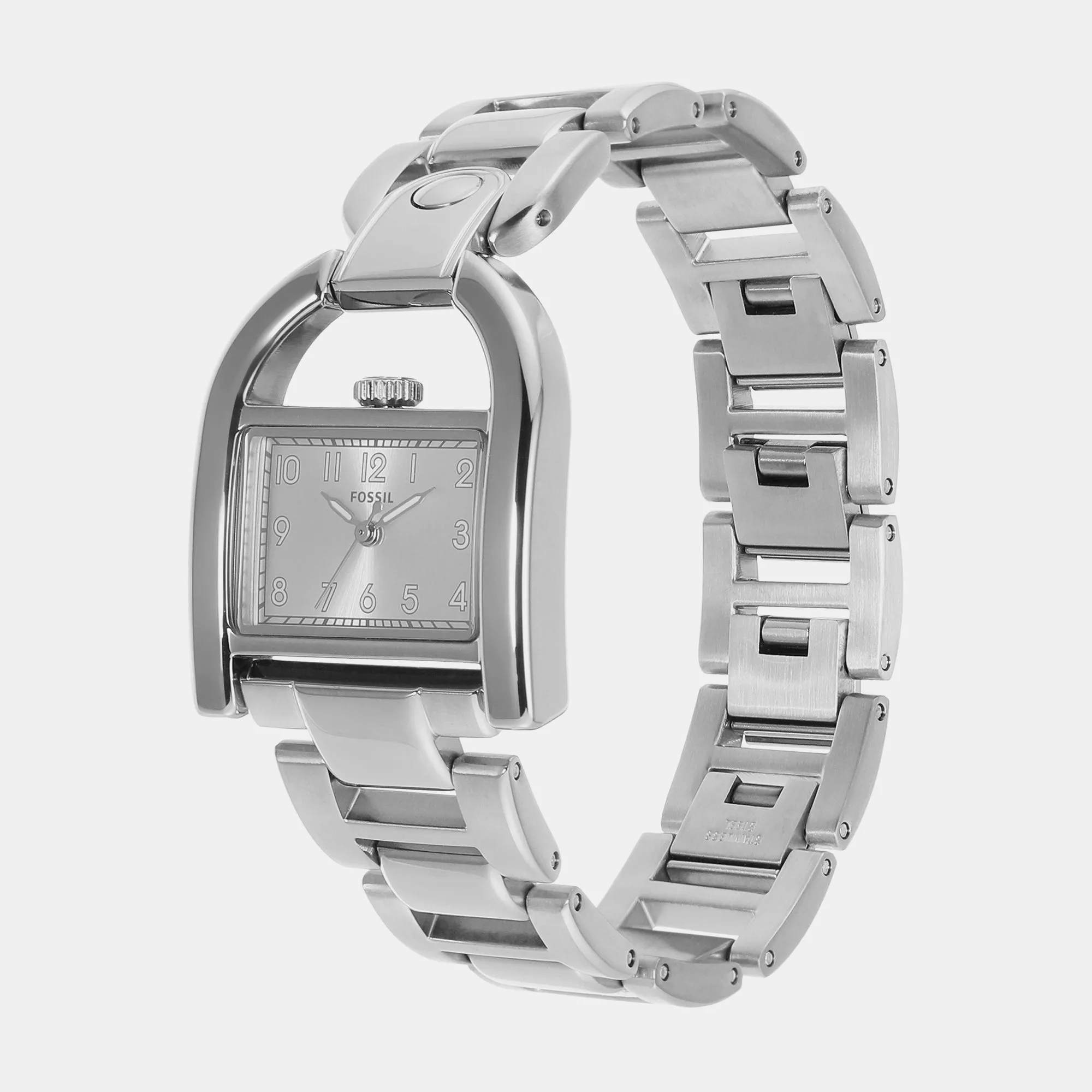 Harwell Women Quartz Silver Dial Analog Stainless Steel Watch ES5326