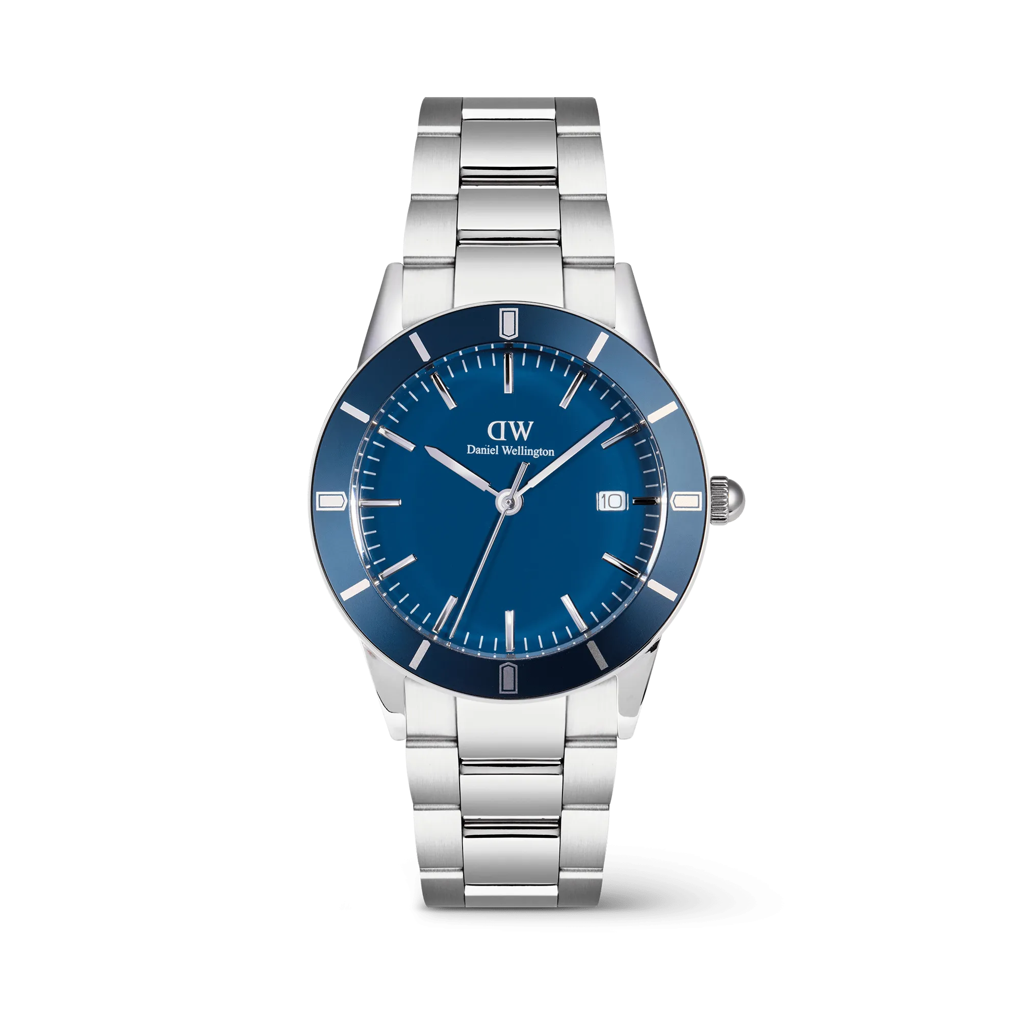 Iconic Paradigma Link Blue Enamel Silver