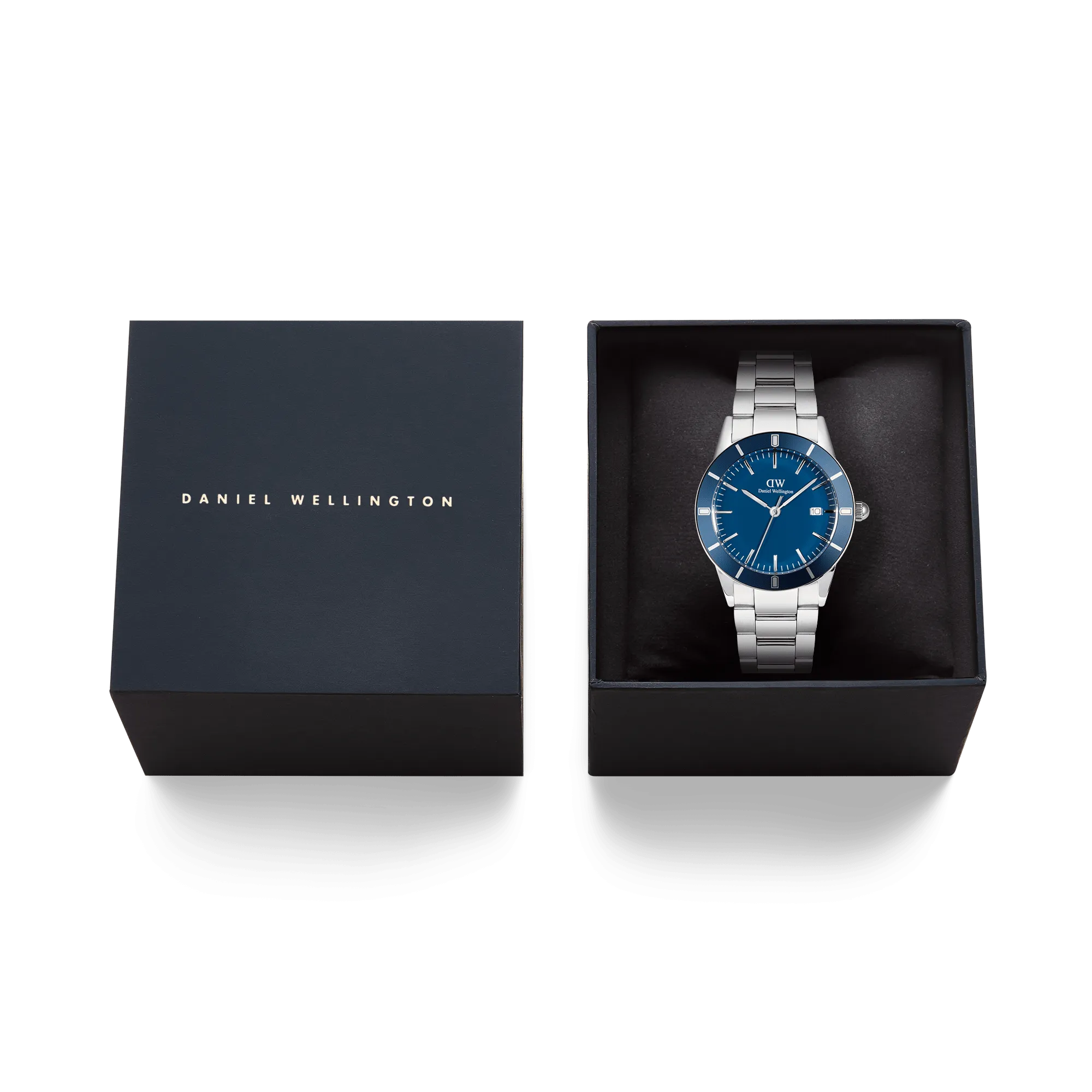 Iconic Paradigma Link Blue Enamel Silver