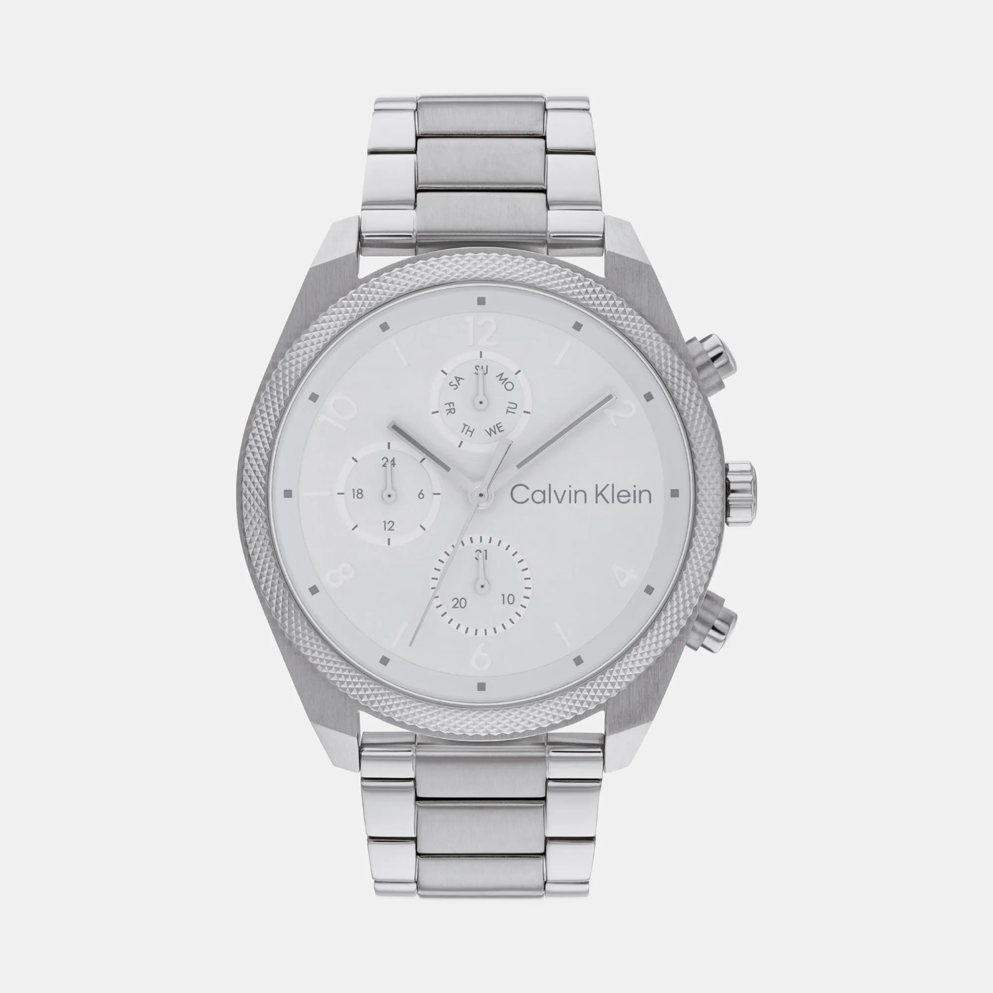 Impact Men Silver Chronograph Stainless Steel Watch 25200356