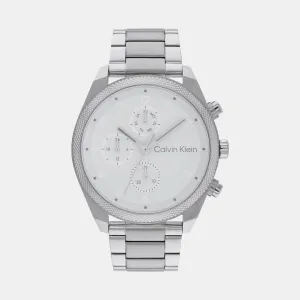 Impact Men Silver Chronograph Stainless Steel Watch 25200356