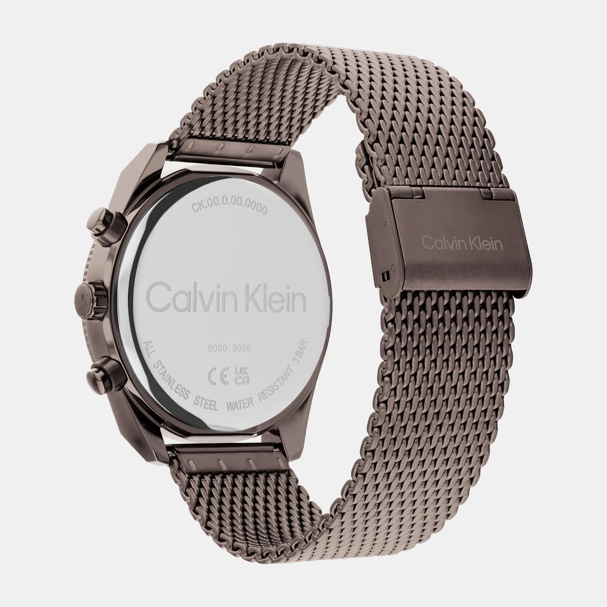Impact Men's Brown Multi-Function Mesh Watch 25200361
