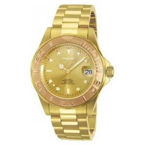 Invicta 13930 Men's Pro Diver Rose Gold Bezel Gold Plated Steel Automatic Dive Watch