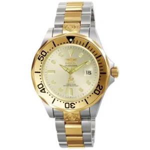 Invicta Men's Automatic Two Tone Watch - Pro Diver Silver Dial | 3050