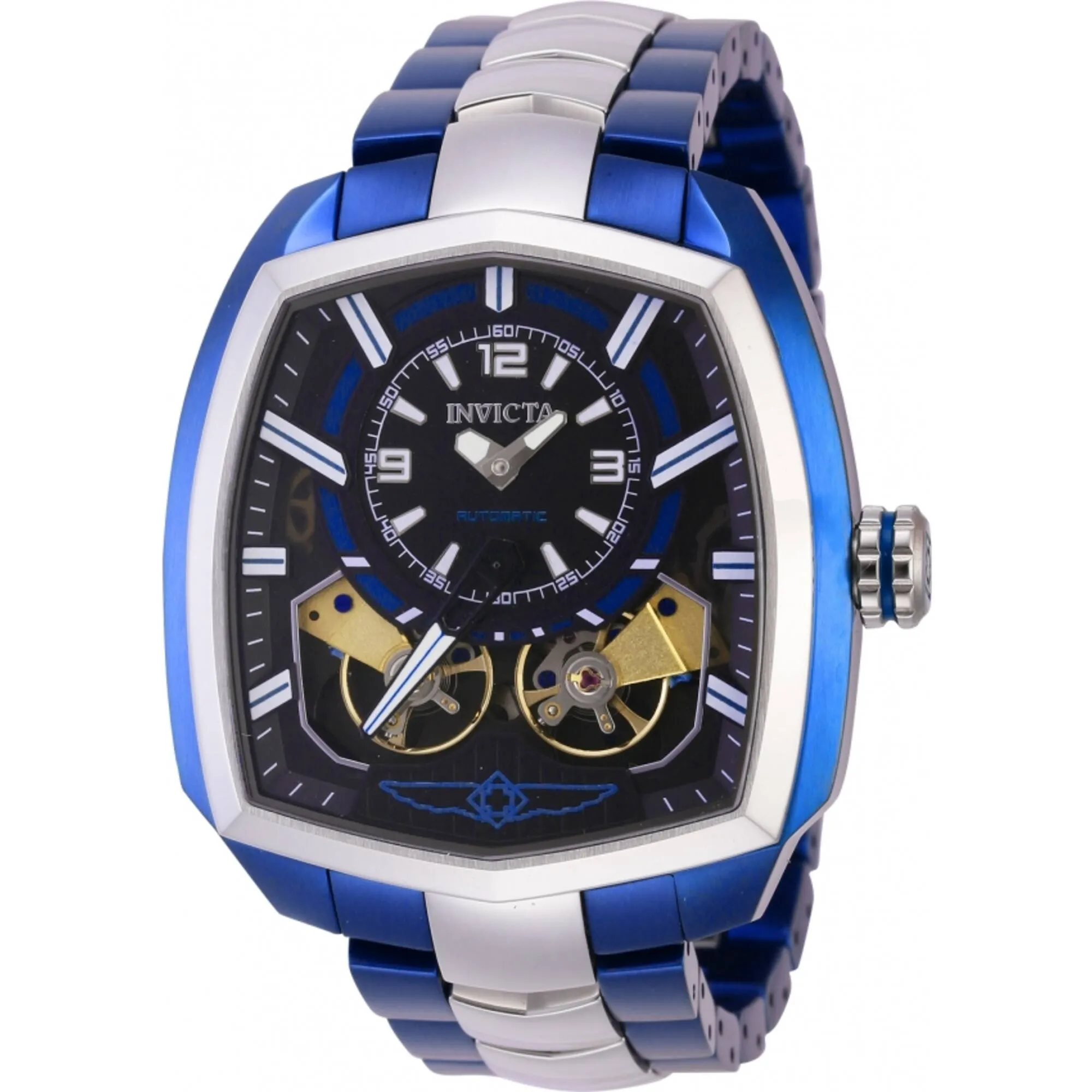 Invicta Men's Automatic Watch - Akula Two Tone Blue and Silver Bracelet | 44000