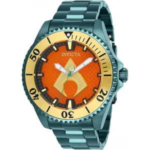 Invicta Men's Automatic Watch - DC Comics Orange Dial Green Bracelet | 27139
