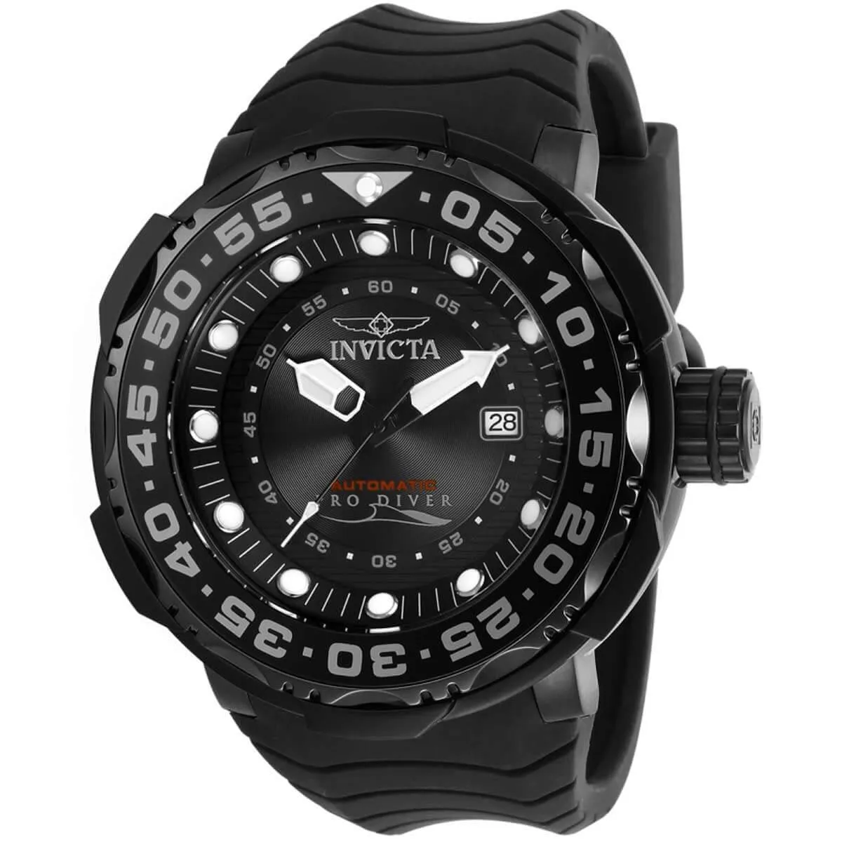 Invicta Men's Automatic Watch - Pro Diver Black Dial Silicone Strap | 28788