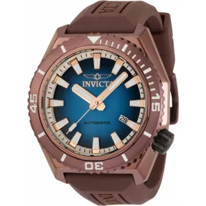 Invicta Men's Automatic Watch - Pro Diver Blue Dial Silicone Rubber Strap | 33907