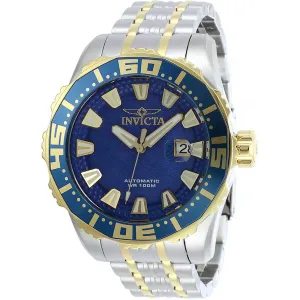 Invicta Men's Automatic Watch - Pro Diver Blue Dial Two Tone Bracelet | 30293
